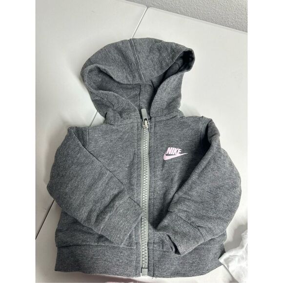 Nike Three-Piece Baby Set Bodysuit Pants Hooded Jacket Size 3M Cotton Blend - Picture 2 of 13